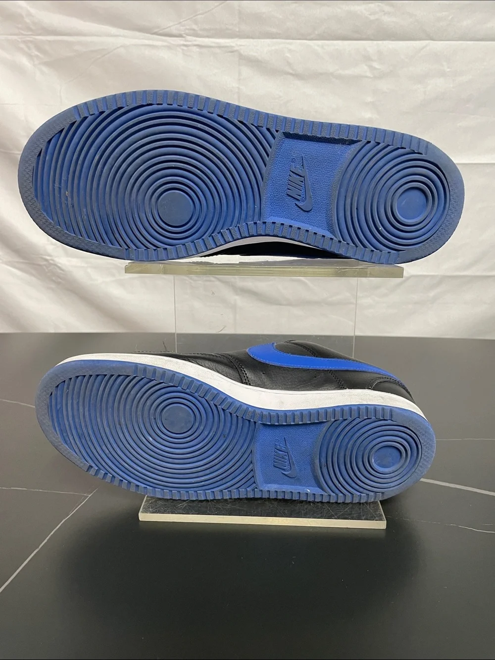 NIKE COURT VISION LOW BLACK GAME ROYAL SNEAKERS FTL-09-006